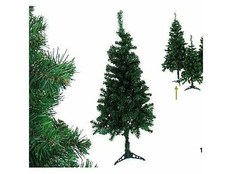 Коледно дърво Зелен PVC полиетилен 90 x 90 x 180 cm