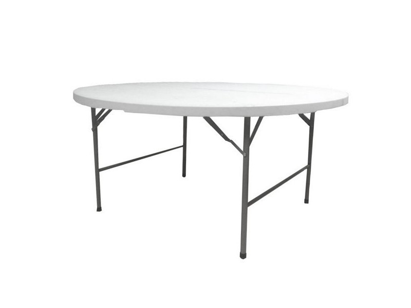 Сгъваема масичка Catering Бял 122 x 122 x 74 cm