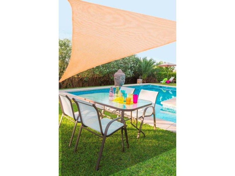 Сянка платна Vela sombreo Бежов 3 x 3 m 300 x 300 x 0,5 cm Тента