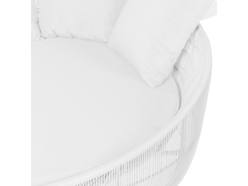 Lamamistool Dido 160 x 160 x 76 cm Кръгъл Бял