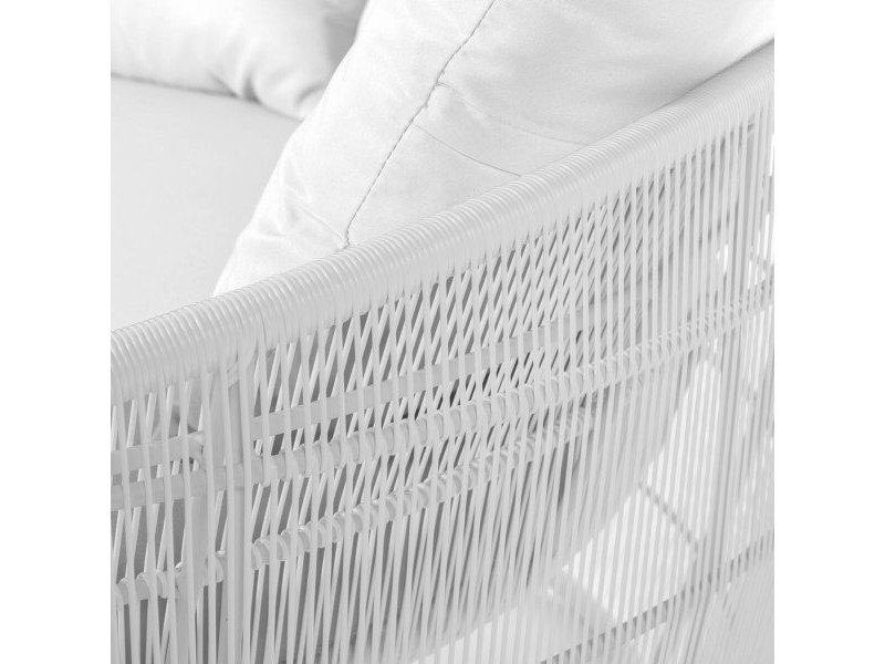 Lamamistool Dido 160 x 160 x 76 cm Кръгъл Бял