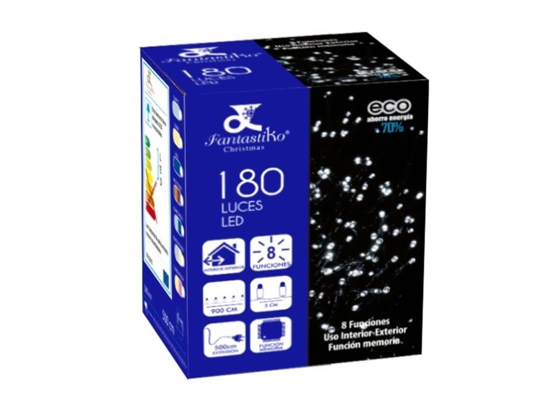 Гирлянда от LED Светлини 9 m Бял 3,6 W