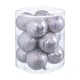 Коледни топки Многоцветен Мед Пластмаса 8 x 8 x 8 cm (12 броя)