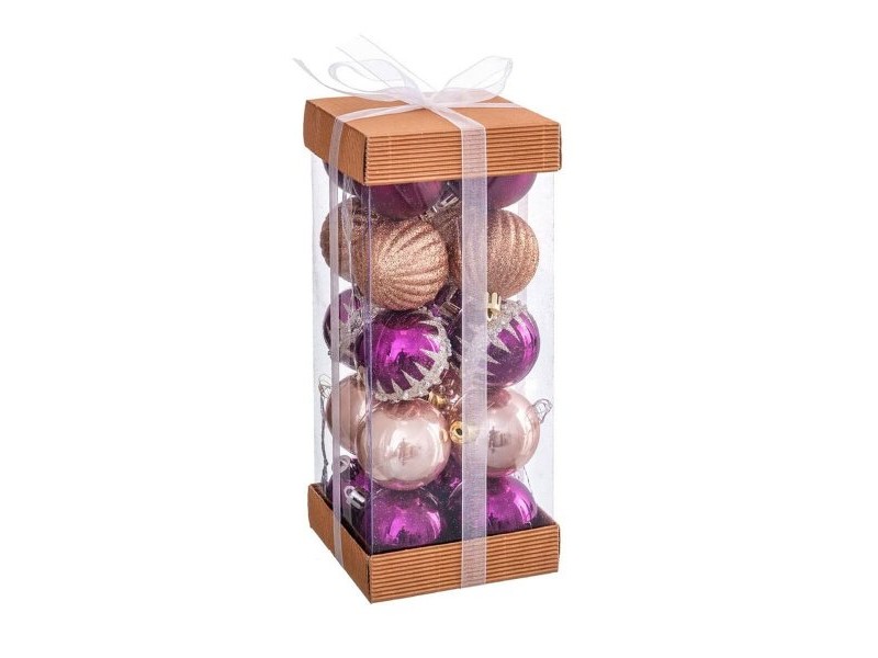 Коледни топки Многоцветен PVC 4 x 4 x 4 cm (20 броя)