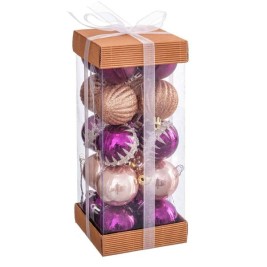 Коледни топки Многоцветен PVC 5 x 5 x 5 cm (20 броя)