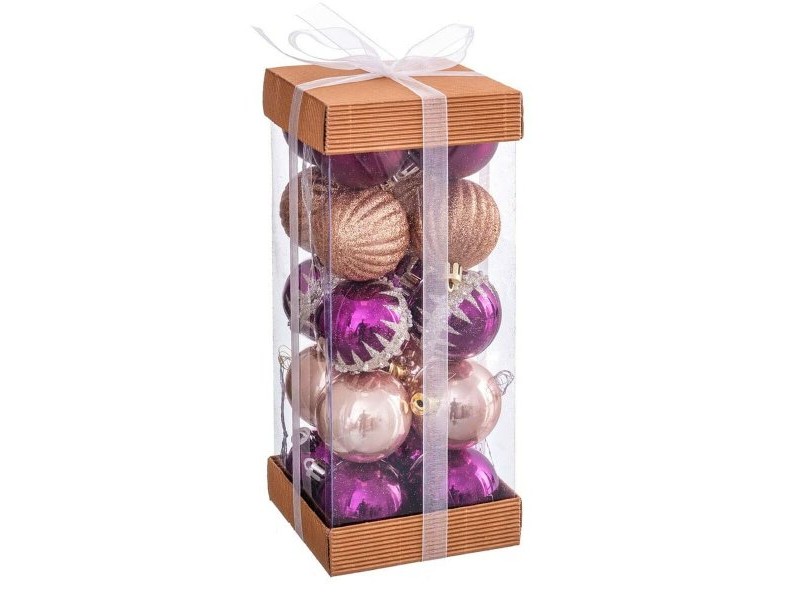 Коледни топки Многоцветен PVC 5 x 5 x 5 cm (20 броя)