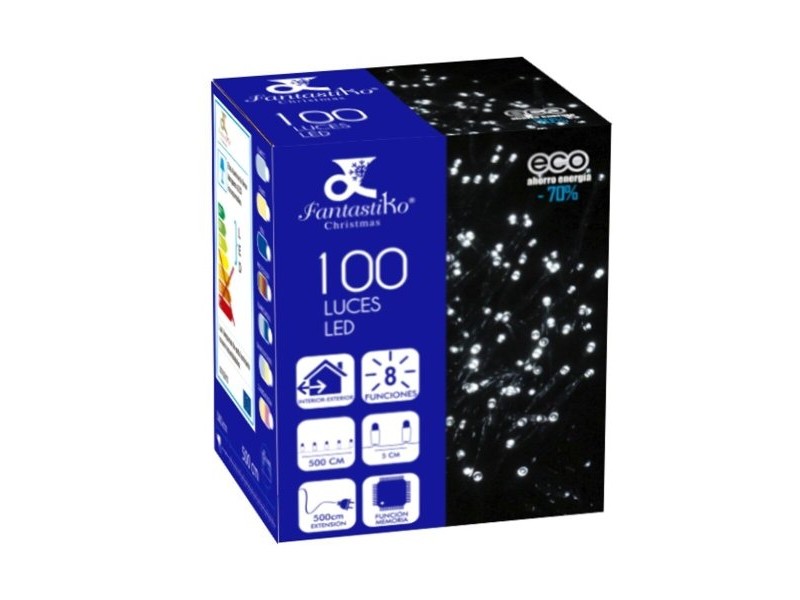 Гирлянда от LED Светлини 3,6 W Син Бял 5 m 14 x 10 x 12 cm