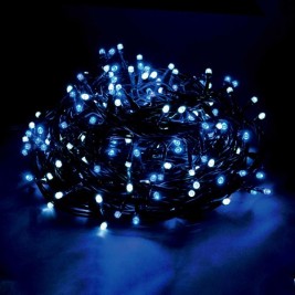 Гирлянда от LED Светлини 3,6 W Син Бял 15 m 19,5 X 13 X 9,5 CM
