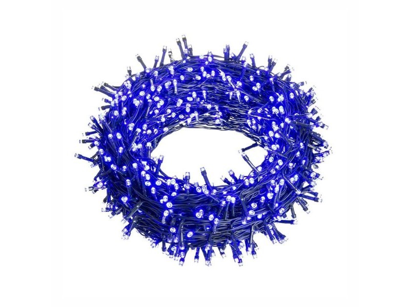 Гирлянда от LED Светлини 6 W Син Бял 25 m 24 X 14,5 X 12 CM