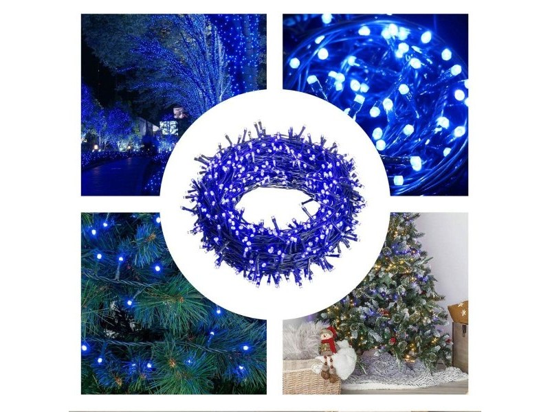 Гирлянда от LED Светлини 6 W Син Бял 25 m 24 X 14,5 X 12 CM