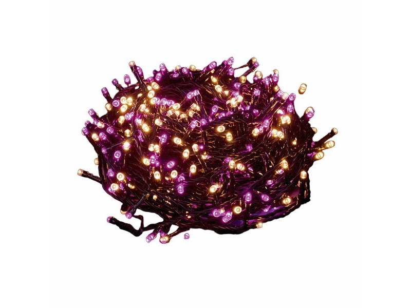 Гирлянда от LED Светлини 6 W Розов Топло Бяло 25 m 24 X 14,5 X 12 CM