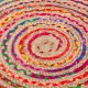 Килим 120 x 120 x 1 cm Многоцветен Юта