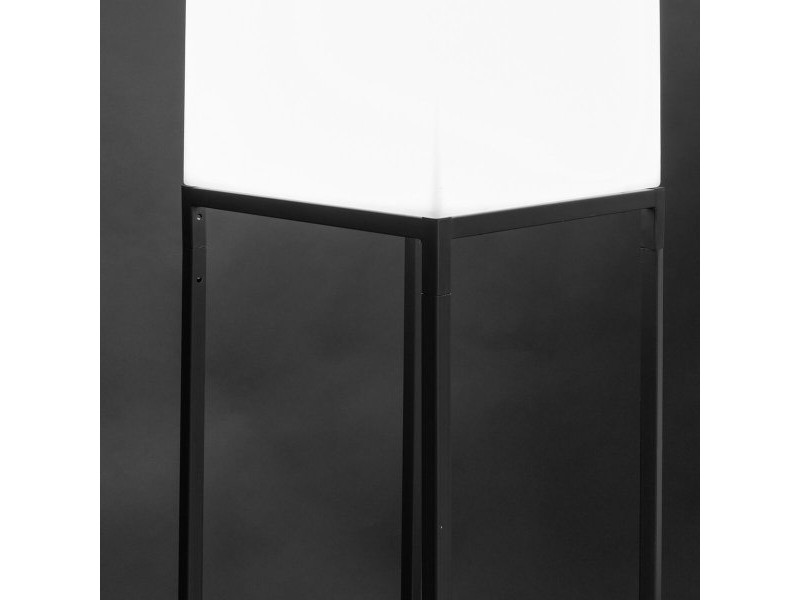 Лампион Block Бял Сив E27 38 x 38 x 155 cm