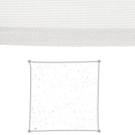 Сянка платна Vela sombreo Бял 3 x 3 m 300 x 300 x 0,5 cm Тента