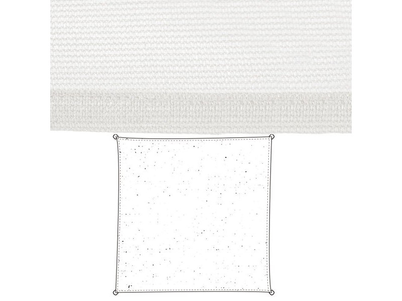 Сянка платна Vela sombreo Бял 5 x 5 m 300 x 300 x 0,5 cm Тента