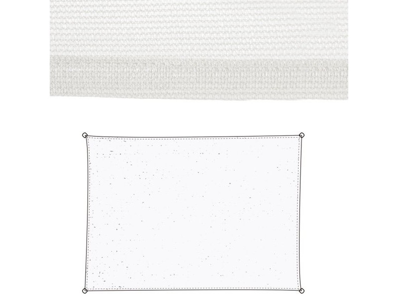 Сянка платна Vela sombreo Бял 3 x 4 m 300 x 400 x 0,5 cm Тента