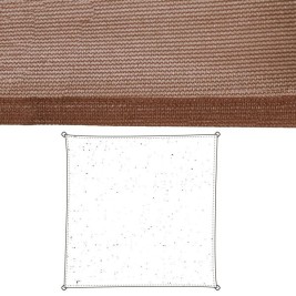 Сянка платна Vela sombreo Шоколад 5 x 5 m 500 x 500 x 0,5 cm Тента