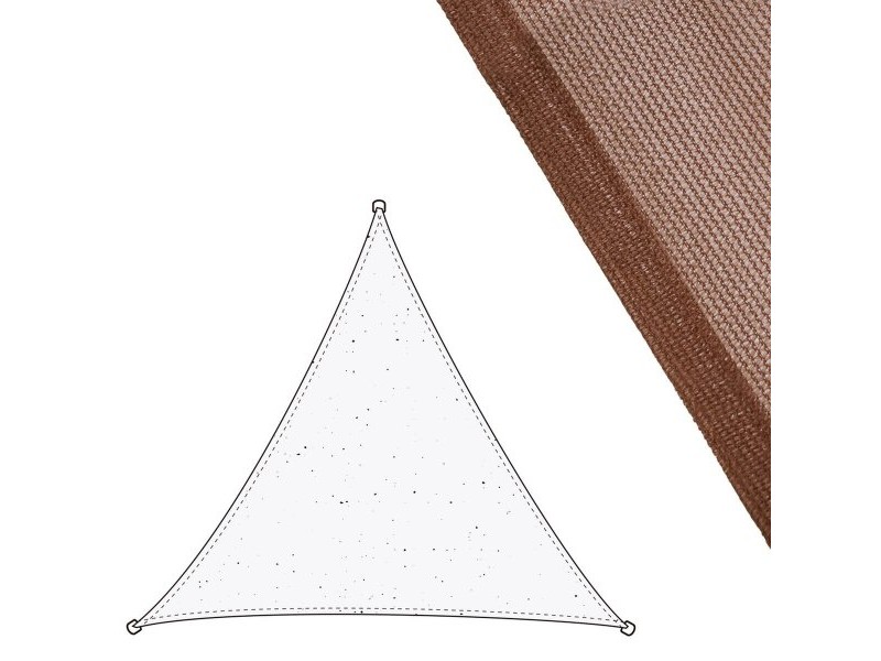 Сянка платна Vela sombreo Шоколад 3 x 3 m 300 x 300 x 0,5 cm Тента