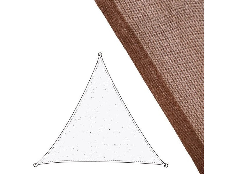 Сянка платна Vela sombreo Шоколад 3,5 x 3,5 m 350 x 350 x 0,5 cm Тента