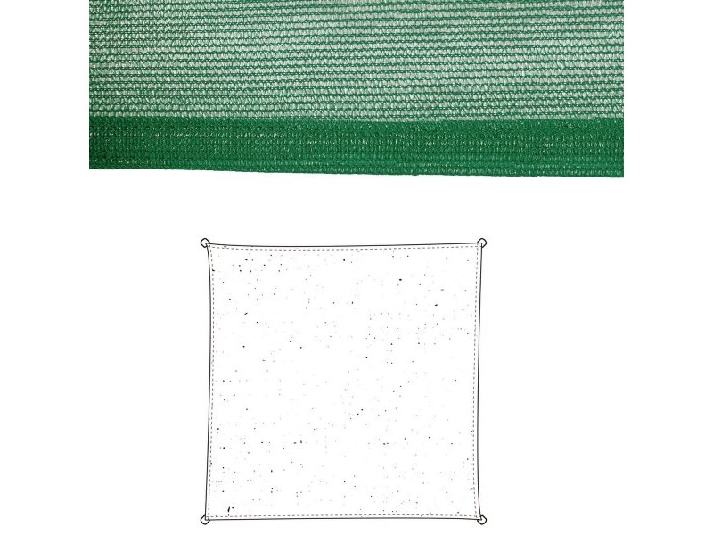 Сянка платна Vela sombreo Зелен 300 x 300 x 0,5 cm Тента