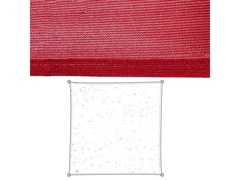 Сянка платна Vela sombreo череша 500 x 500 x 0,5 cm Тента