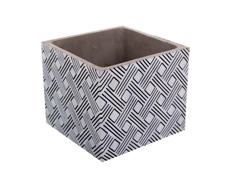 Комплект саксии Fiore Цимент Квадратек 14 x 14 x 12 cm (4 броя)