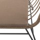 Градинско кресло Ariki 121 x 62 x 76 cm синтетичен ратан Стомана Графит