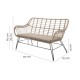 Градинско кресло Ariki 121 x 62 x 76 cm синтетичен ратан Стомана Графит