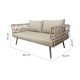 Двуместно канапе Ariki Стомана Pатан синтетичен ратан 161 x 84 x 67 cm