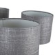 Полилей Черен Сребрист лен Метал Желязо 220-240 V 52 x 52 x 45 cm