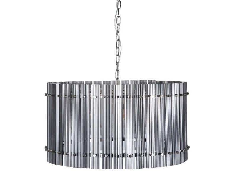 Полилей 76 x 76 x 39 cm Кристал Метал Сребро