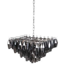 Полилей 58 x 58 x 44 cm Кристал Метал Сребро