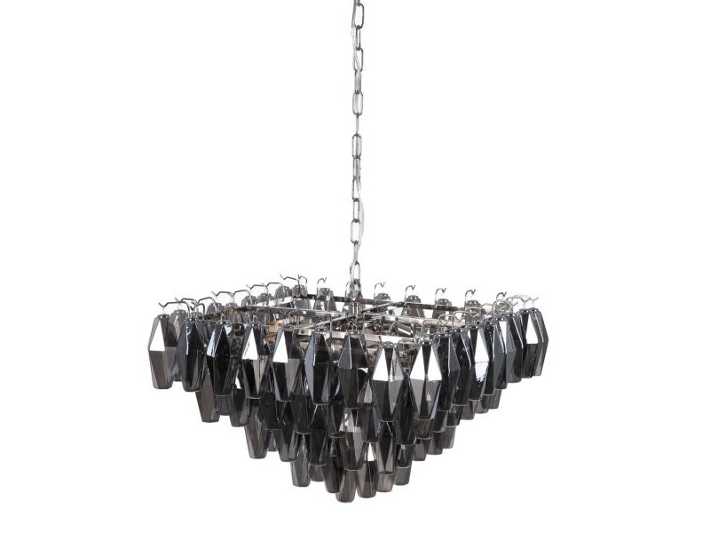 Полилей 58 x 58 x 44 cm Кристал Метал Сребро