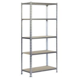 Лавица Simon Rack Дървен 167,4 X 71 X 31 CM Сив 5 Рафтове