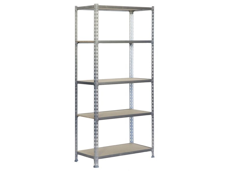 Лавица Simon Rack Дървен 167,4 X 71 X 31 CM Сив 5 Рафтове