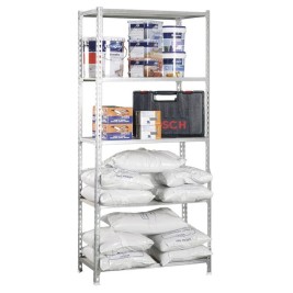 Лавица Simon Rack Дървен 167,4 X 71 X 31 CM Сив 5 Рафтове