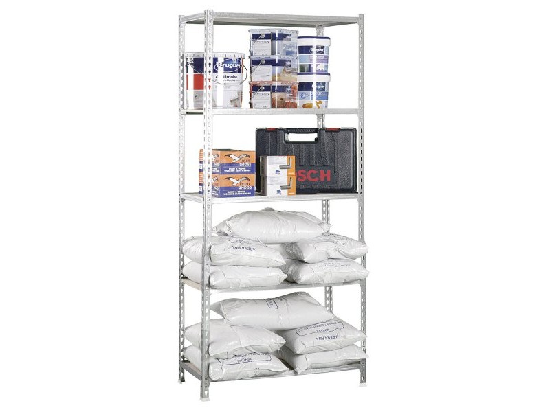 Лавица Simon Rack Дървен 167,4 X 71 X 31 CM Сив 5 Рафтове