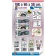 Лавица Simon Rack Comfort 5/300 Метал 5 Рафтове 500 kg (180 x 90 x 30 cm)