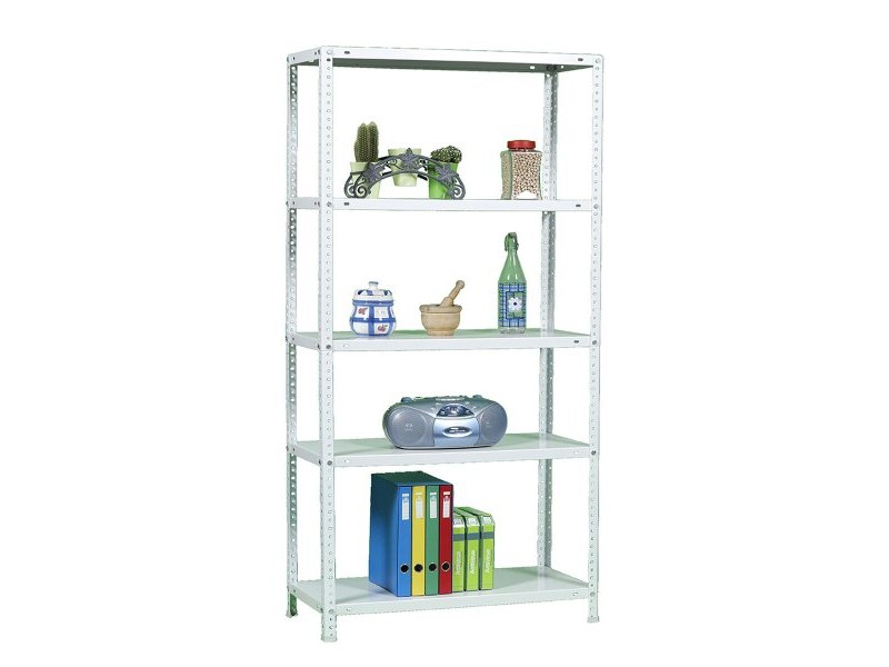 Лавица Simon Rack Comfort Plus 5/400 Бял 200 x 100 x 40 cm Метал 5 Рафтове 100 kg