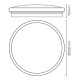 LED Таванен Аплик EDM 32540 F 18 W 1820 Lm Кръгъл Повърхност (6400 K)