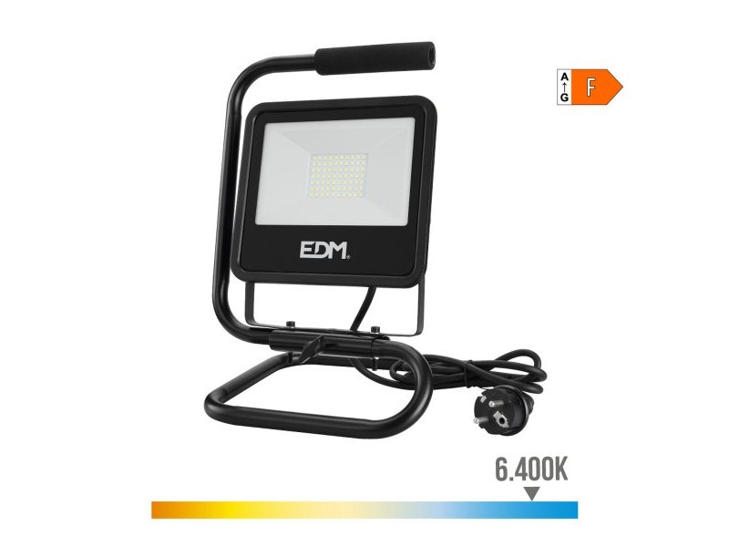 Фокус на Прожектор EDM 70416 Black Series Черен F 50 W (6400 K) (6500K)