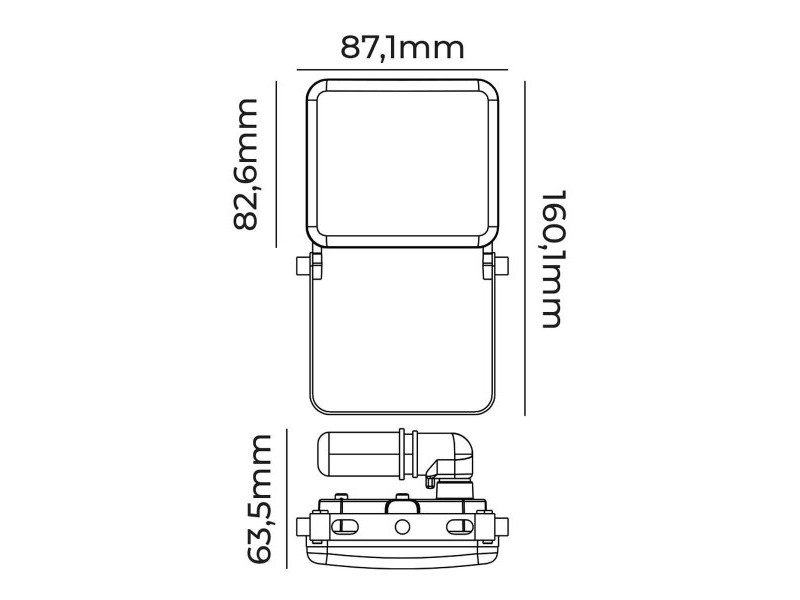 Фокус на Прожектор EDM 70417 Frameless Черен F 10 W 760 Lm (6000 K)