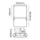 Фокус на Прожектор EDM 70418 Frameless Черен F 20 W 1560 Lm (6000 K)