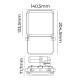 Фокус на Прожектор EDM 70419 Frameless Черен F 30 W 2360 Lm (6000 K)