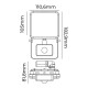 Фокус на Прожектор EDM 70421 Frameless Черен F 20 W 1560 Lm (6000 K)