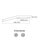 Душ Слушалка EDM 01330 ABS Хромирано Кръгъл 10,3 x 3 x 23,5 cm