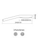 Душ Слушалка EDM 01332 ABS Квадратек Хромирано 12 x 3,1 x 24,5 cm