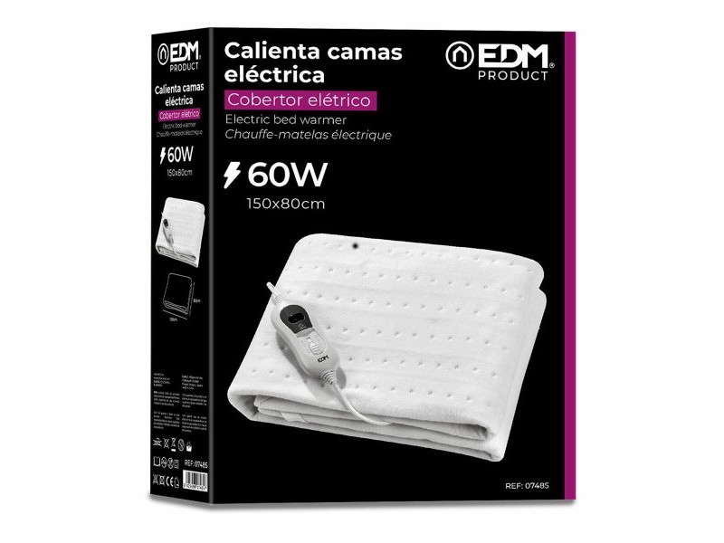 Електрическо одеяло EDM 07485 07485 60 W 150 x 80 cm
