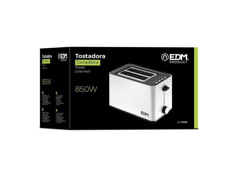 Тостер EDM 07638 White Design 850 W