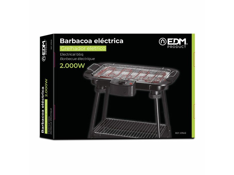 Електрическото Барбекю EDM 07643 2000 W Електрическото Барбекю EDM 07643 2000 W